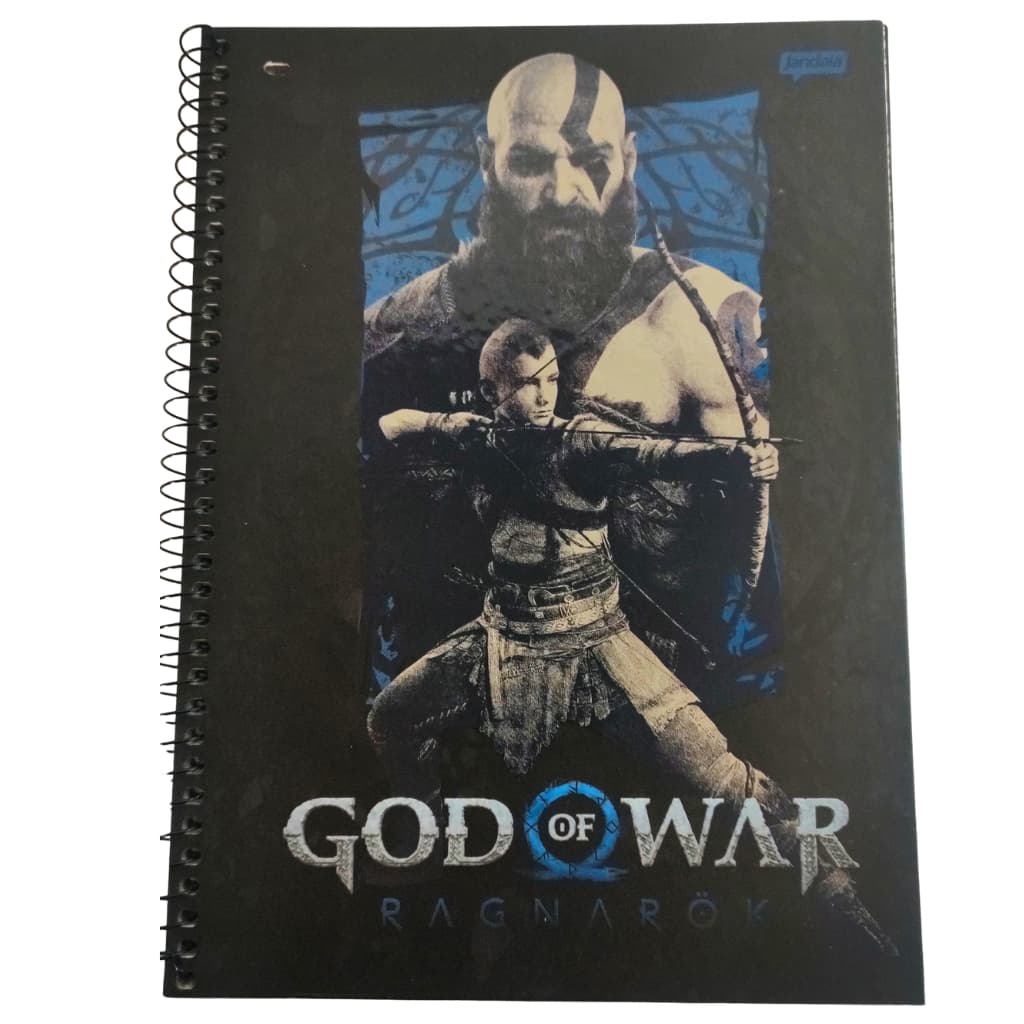 Caderno God of War - Universitário Capa Dura 1 Matéria 80 Folhas  - Jandaia
