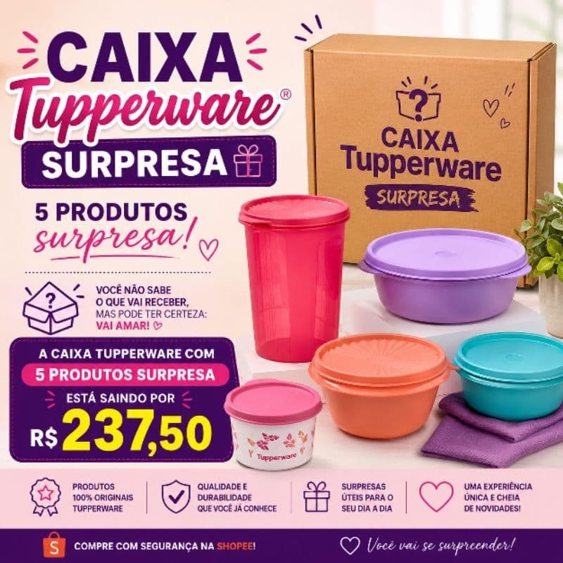 Caixa Surpresa Tupperware