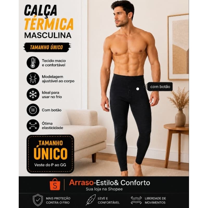 🔥 CALÇA TÉRMICA MASCULINA 🔥