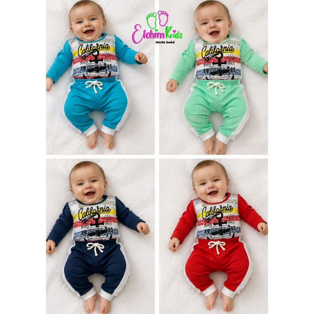 ELOHIM KIDS, CONJUNTO FRIO MASCULINO, CALIFORNIA MANGA LONGA