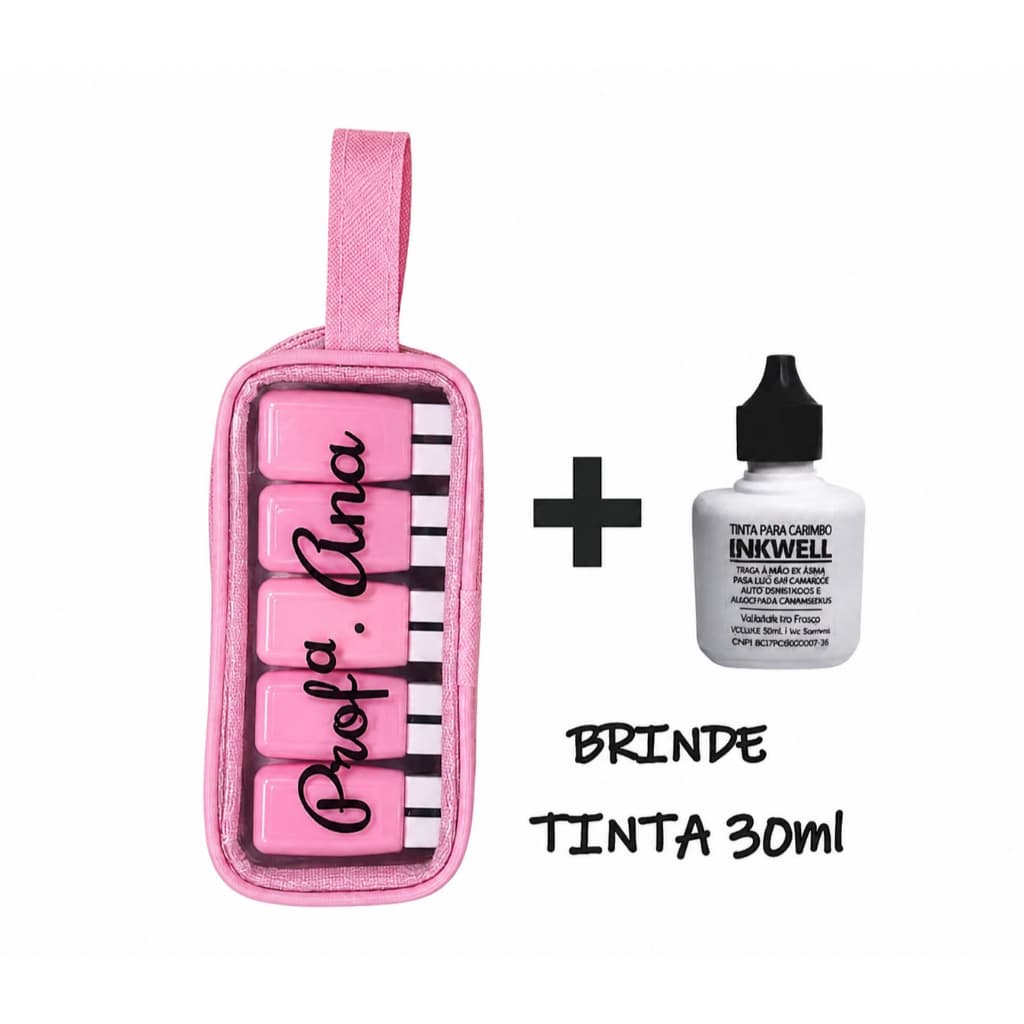 Carimbos Para Professores Kit com 5 Carimbos Personlizados Com Seu Nome E Desenhos