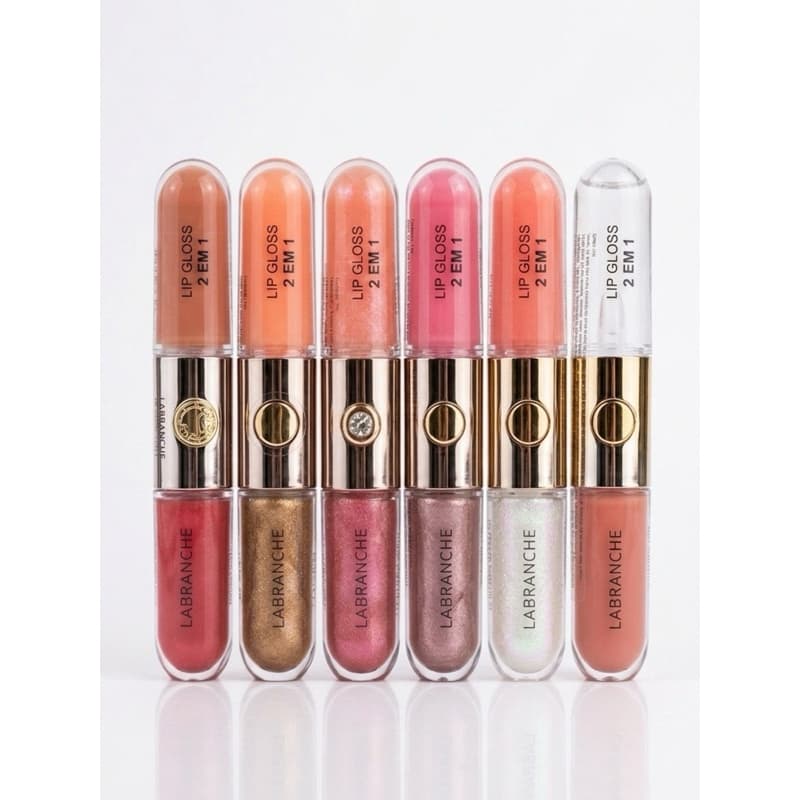 Lip Gloss 2 em 1 - Labranche maquiagem barata Inspiração KIKO MILANO