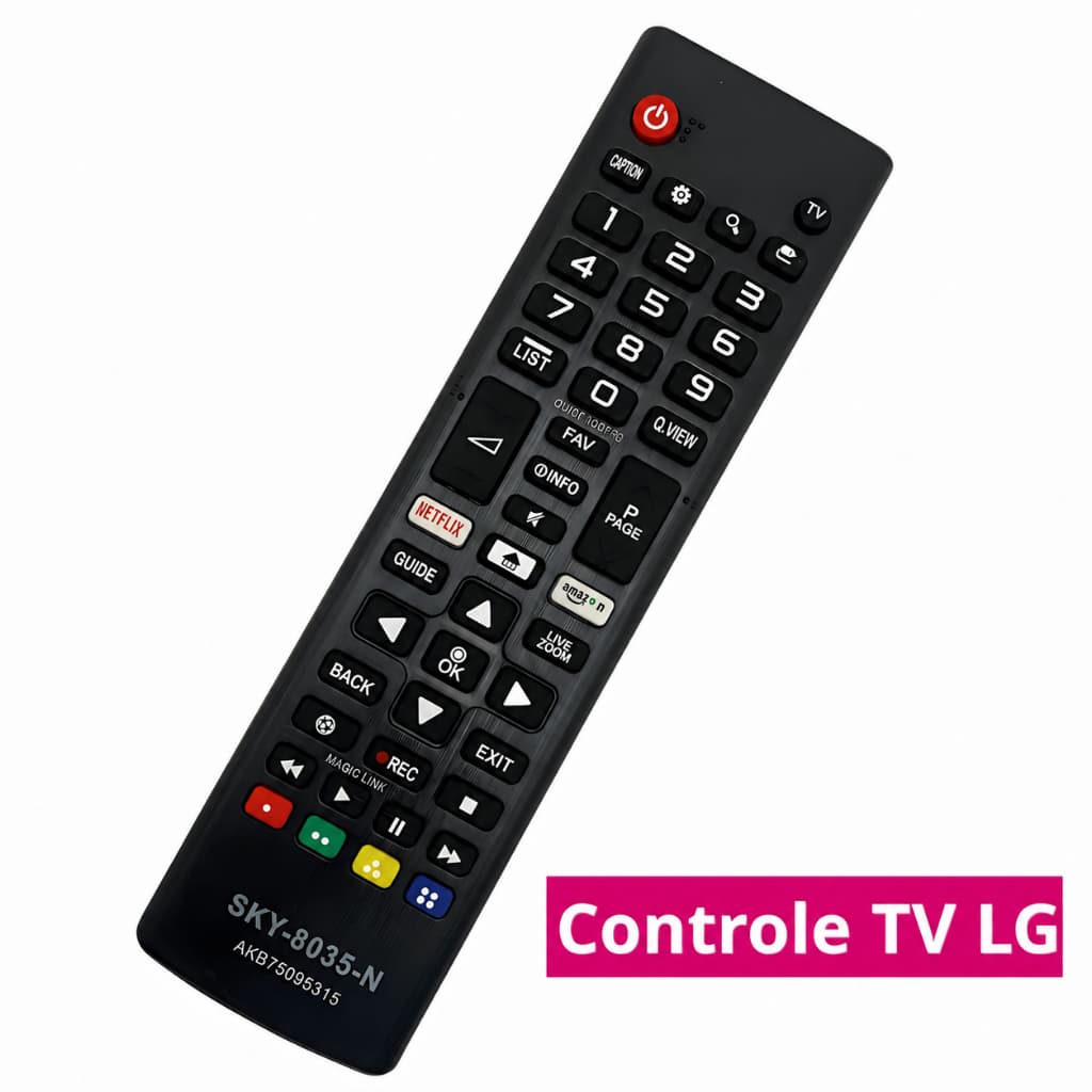 Controle Remoto LG Smart TV Compatível LED LCD OLED 3D 4K UHD