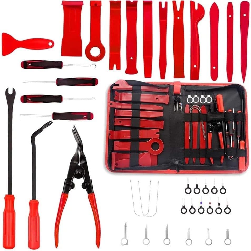 Kit 38 Peças Ferramenta de Reparo Auto Multiuso com Bolsa - Ferramentas de Desmontagem de Painel de Carro