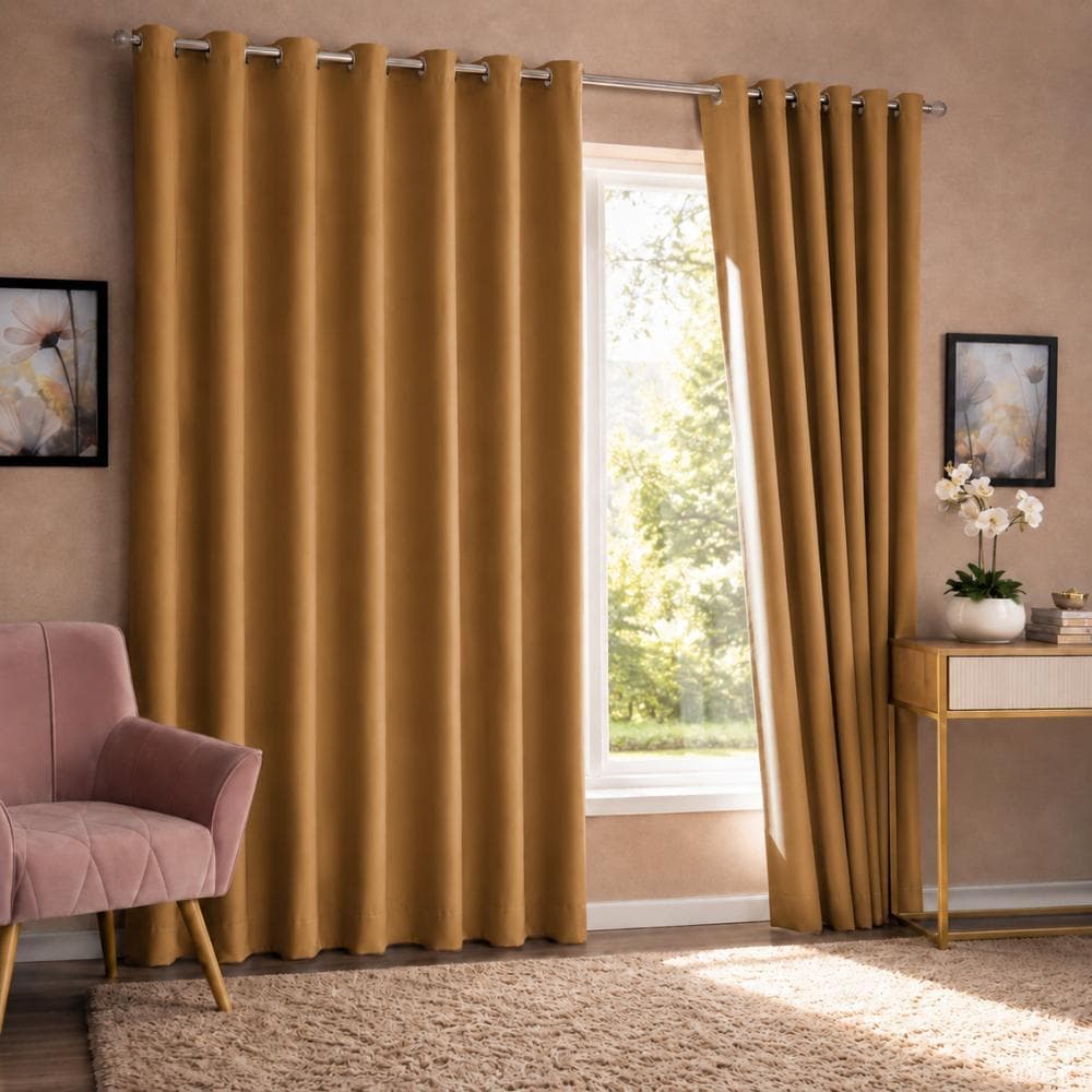 Cortina Blackout 8,00x2,80 Extra Luxo Em Tecido Premium Com Ilhós Cromado