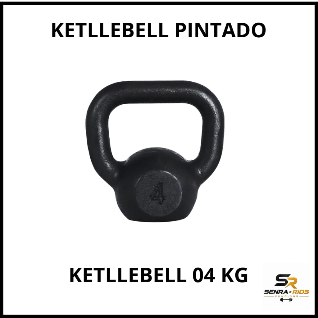 Kettlebell Emborrachado Treino Academia Crossfit Casa GYM