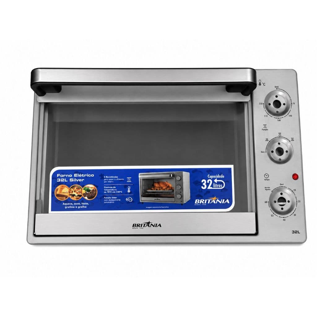 PORTA DE FORNO ELÉTRICO 48X30 CM 32 LITROS