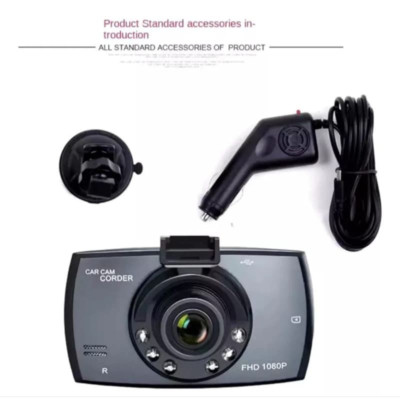 Câmera Veicular Full HD 1080P Dash Cam Kapbom KA-6433 Gravador Carro Táxi 99 Uber Monitoramento Visão Noturna Sensor G