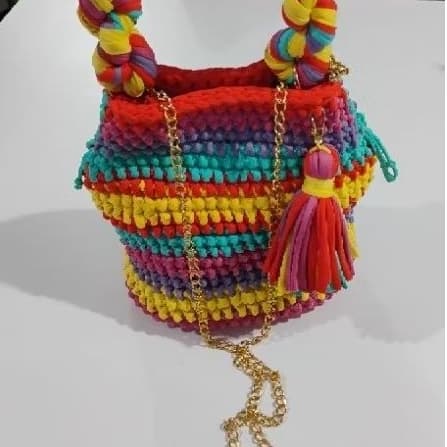 Bolsa crochê/bolsa fio de malha/bag