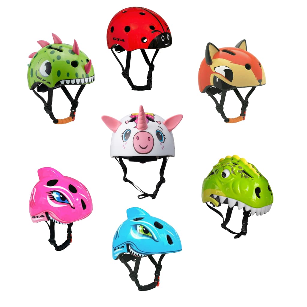 Capacete infantil tamanho 52/56cm patinete bike skate patins vários bichinhos