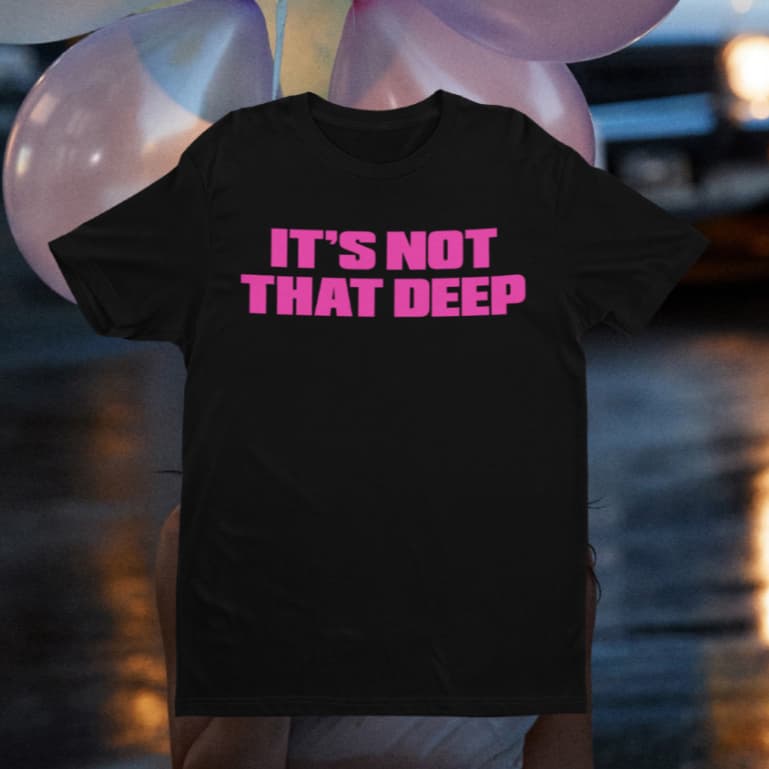 CAMISETA DEMI LOVATO ITS NOT THAT DEEP [ALGODÃO]