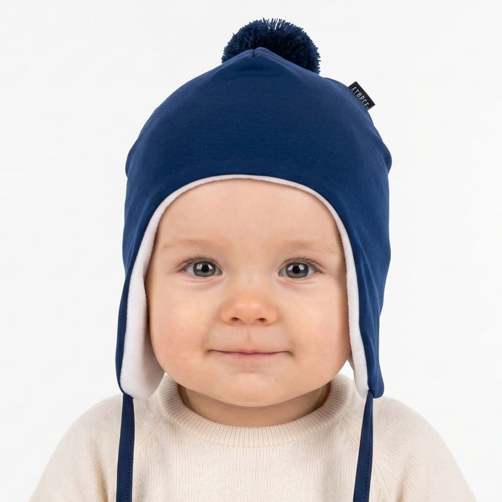 Touca Térmica Bebê Everly Energy Up Thermo Dry Marinho Inverno Frio Intenso Gorro Térmico Menino Menina
