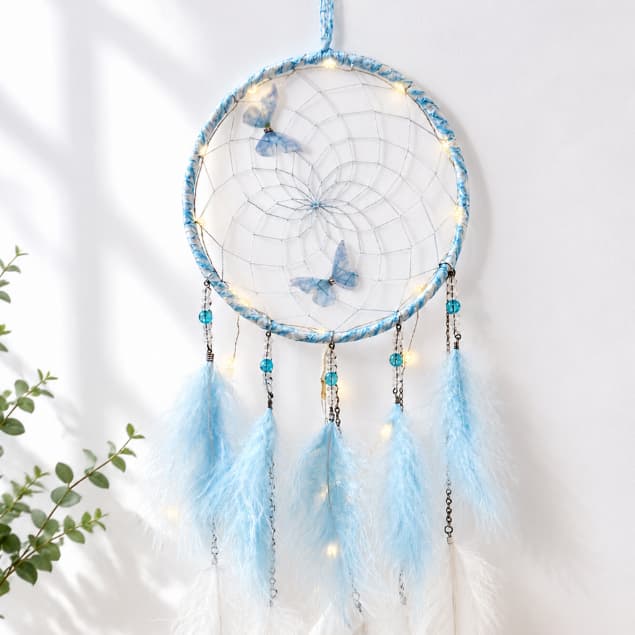 Filtro Dos Sonhos Decoracao Casa Azul E Branco Com Led