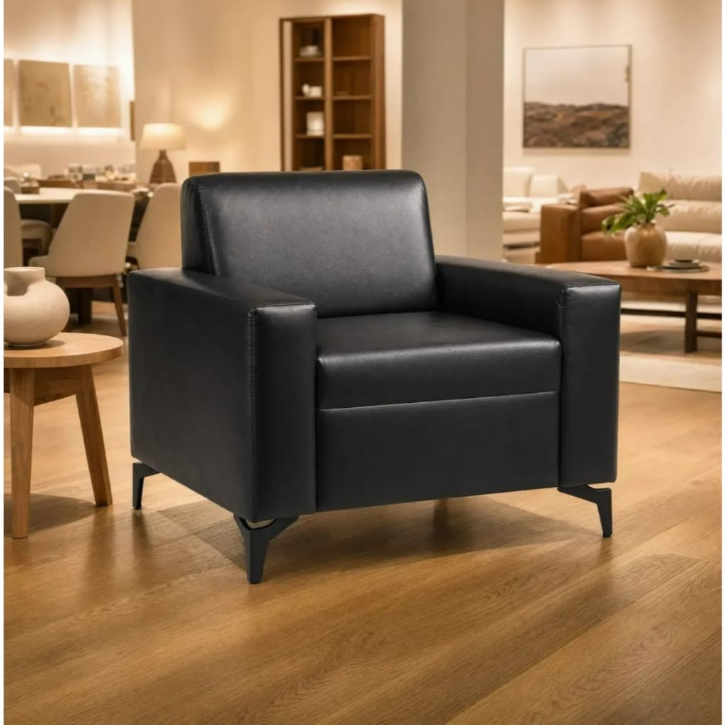 Poltrona Decorativa Régis Corino Premium Pés de Ferro em Alta Qualidade e Conforto  sua Clinica Sala