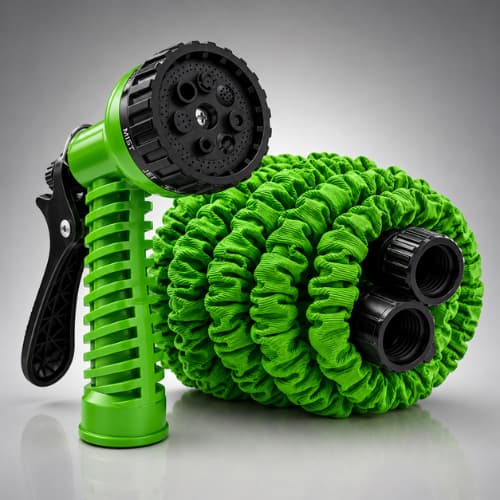 Mangueira Mágica Flexível Expansível 22,5m Com Esguicho 7 Jatos Para Jardim e Lavagem
