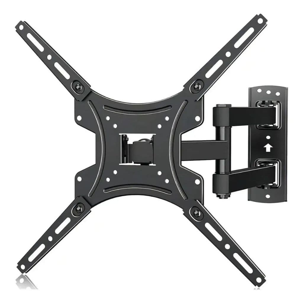 Suporte Tv Articulado Universal Braço Longo Regulável Inclinável Lcd Led Plasmas 32 A 55 Polegadas Cor Preto