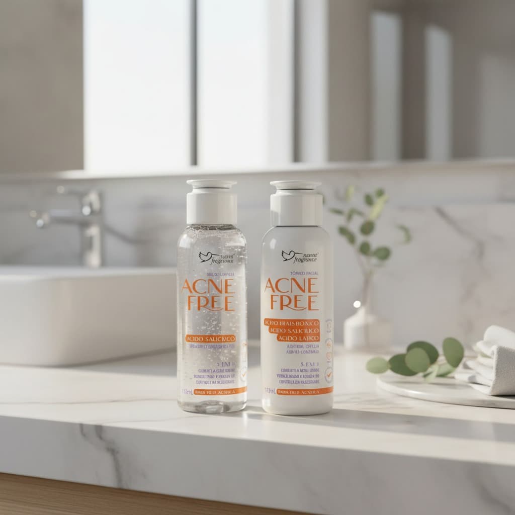 Kit Acne Free Tônico e Gel de Limpeza Facial Suave Fragrance 2 produtos