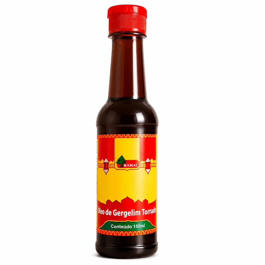 Óleo de Gergelim Torrado Kamal 150ml Original Tempero Oriental