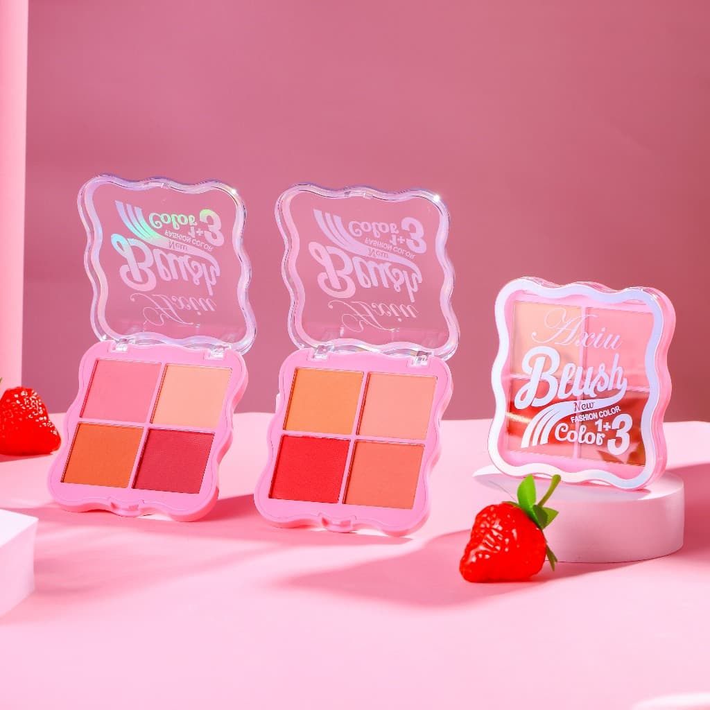 🌸Axiu-n🌸 paleta blush facial rosa blush em po Blush Compacto Mate Longa Duração