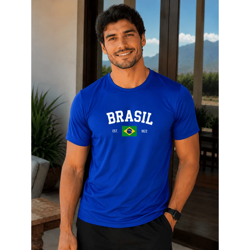 Camiseta Brasil Dryfit Colmeia Unissex Esportiva Academia Seleção Brasileira Copa