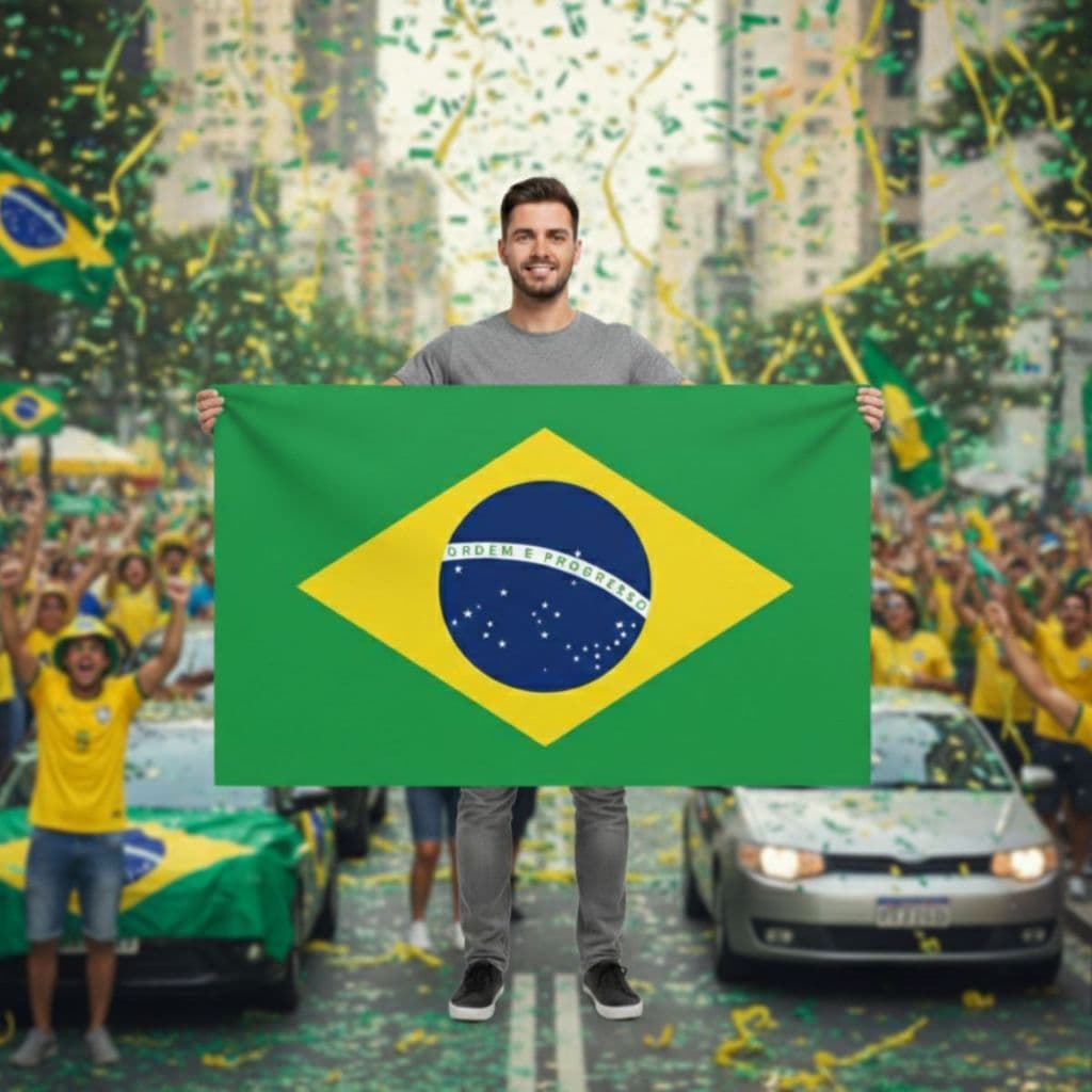 Bandeira do Brasil 2026 Copa do Mundo Decoração