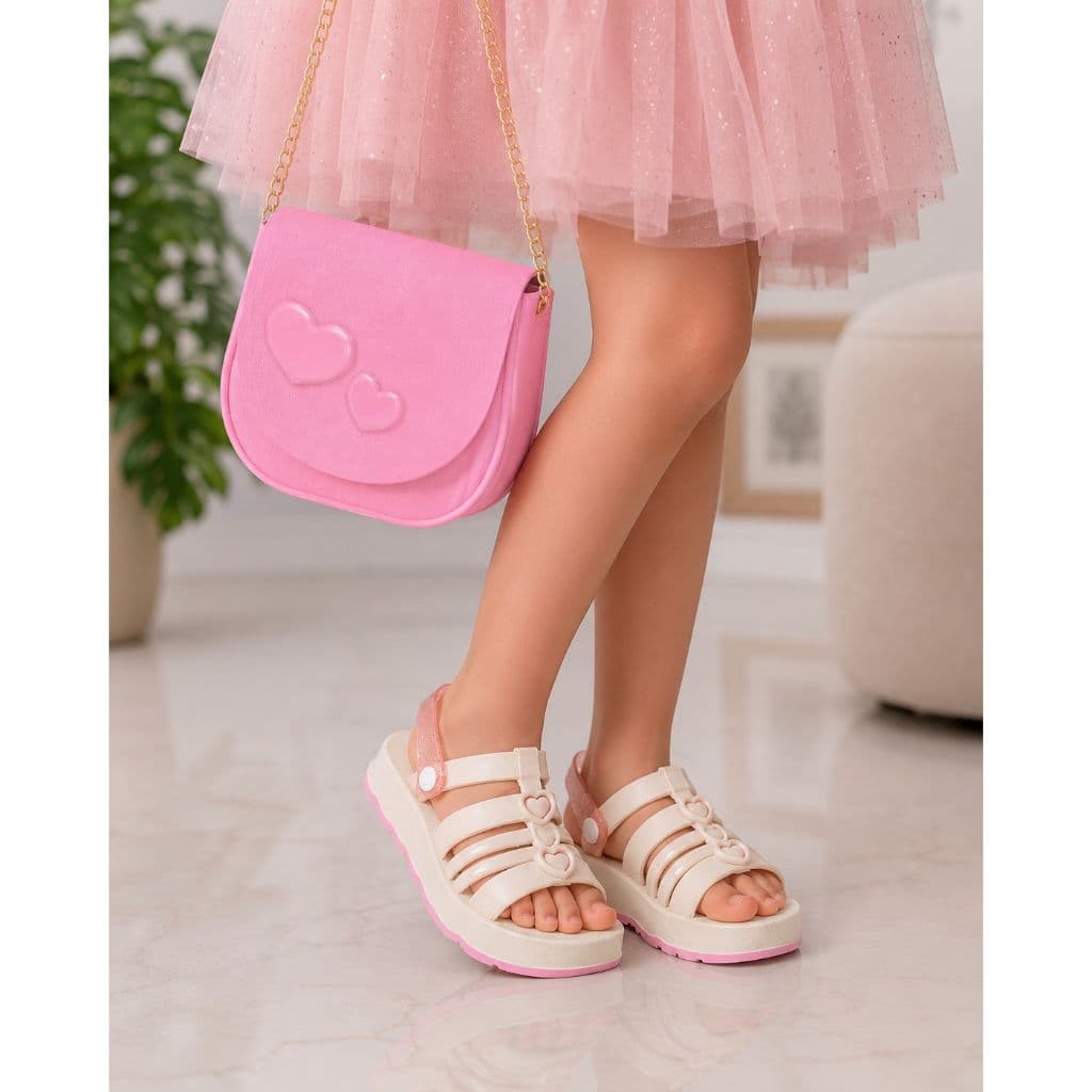 KIT SANDALIA ZIP+ BOLSA JUVENIL MENINA CRIANÇA lançamento conforto e charme 2026