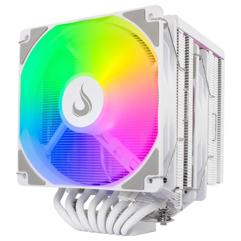 Air Cooler Rise Mode Storm 8 White ARGB — Para CPU Intel/AMD, Fan 120mm Silencioso