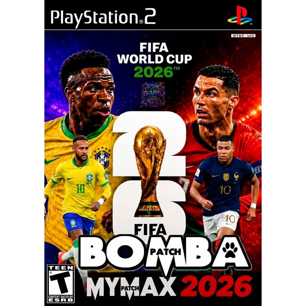 ⚽ Bomba Patch Mymax FIFA World Cup 2026 🏆 - PS2 Atualizado Copa do Mundo 2026 PlayStation 2 Desbloqueado