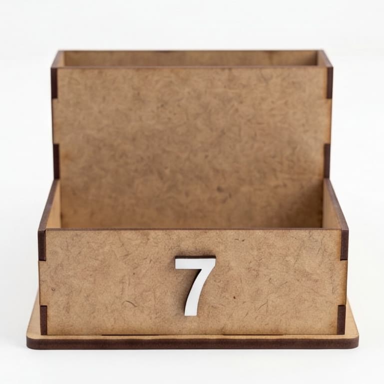 Kit 50 Porta Guardanapo Sachê em MDF com Divisórias Organizador de Mesa Restaurante Lanchonete