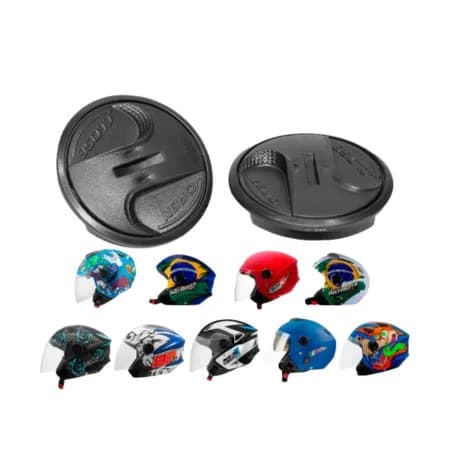 Kit Reparo Fixador Viseira Capacete Trava Botão Suporte Viseira