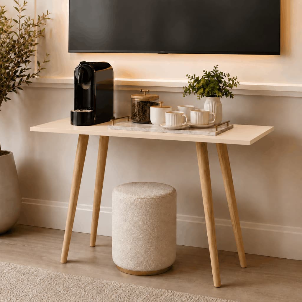 Aparador Pés Palito Retrô Buffet Mesa Cantinho do Café Bebida Decoração Minimalista Sala Cozinha Balção Hall de Entrada