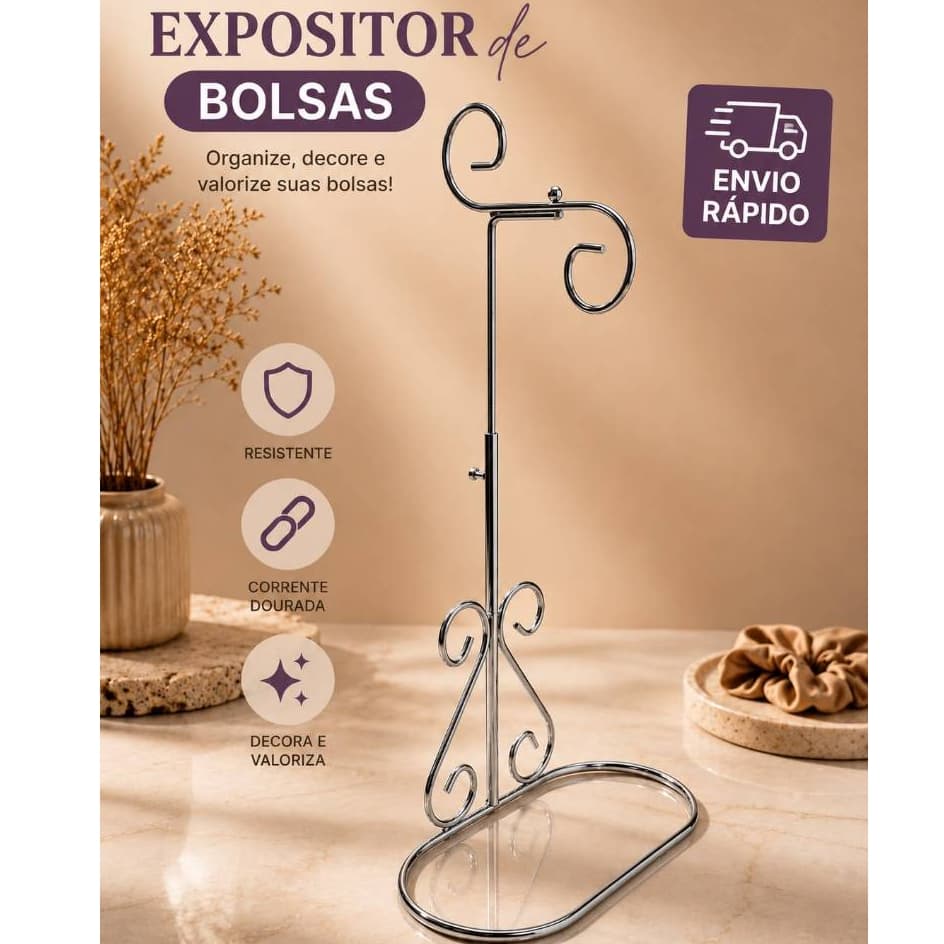 SUPORTE EXPOSITOR PARA BOLSA