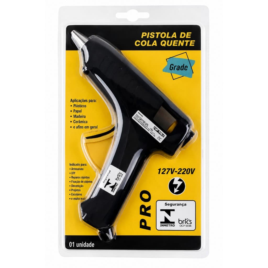 Pistola De Cola Quente 15w Grande Profissional Bivolt