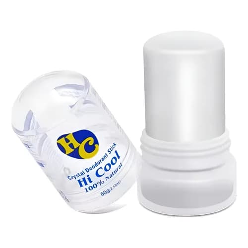 Desodorante Natural 100% Puro com Cristais de Alúmen - Controle Natural do Odor Corporal, Antitranspirante Sem Irritação