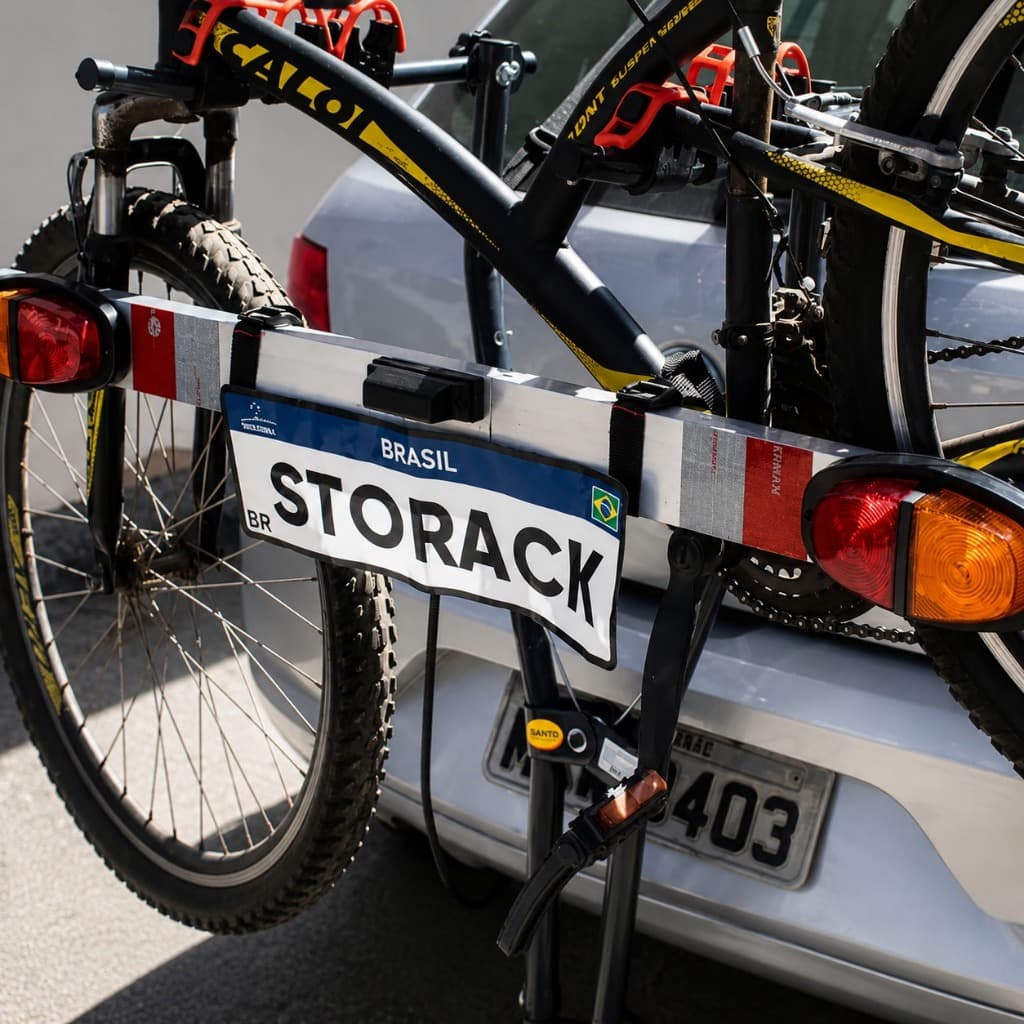 Régua de sinalização para transbike suporte de placa régua sinalizadora suporte sinalização transporte bike bicicleta