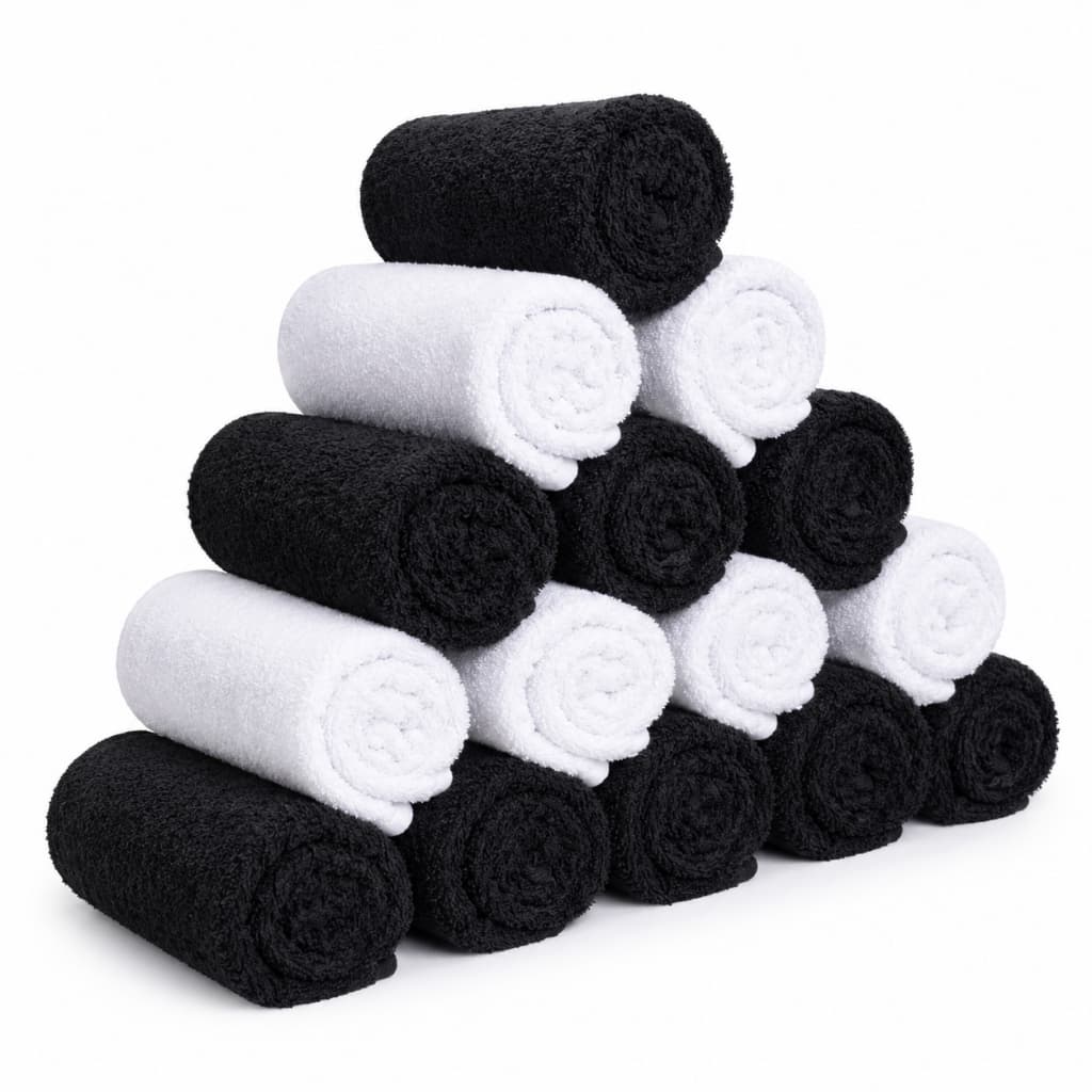 Kit 5/10 Toalhas de Salão de Beleza Profissional Jaspi 100% Algodão | Alta Absorção e Durabilidade