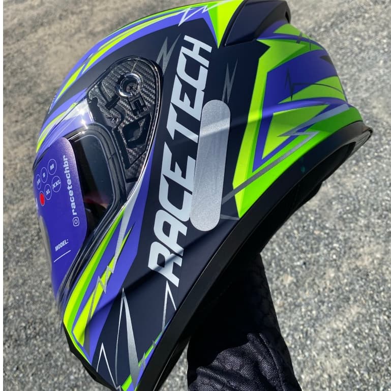 CAPACETE RACE TECH LANÇAMENTO OFERTA EXCLUSIVO HIT SPARK ROXO/VERDE FOSCO CORES VIBRANTES