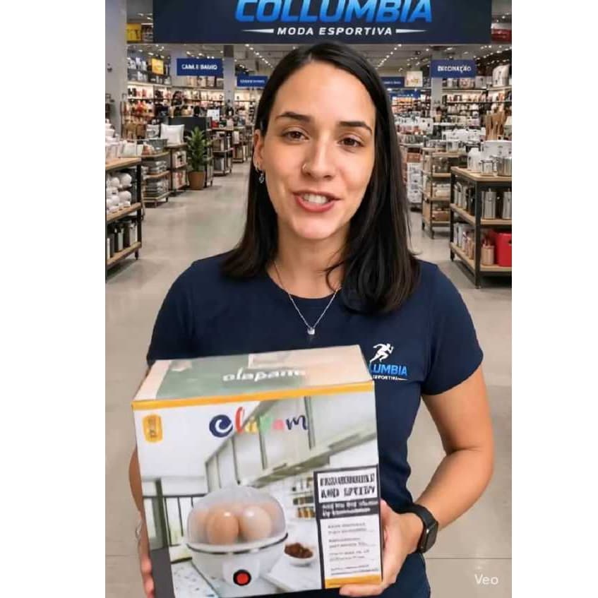 Cozedor de Ovos Elétrico 220v Portátil para até 7ovos cores variadas