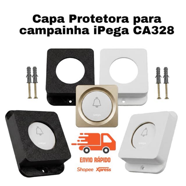 Protetor para Campainha Antifurto e Chuva – Ipega KP - CA328