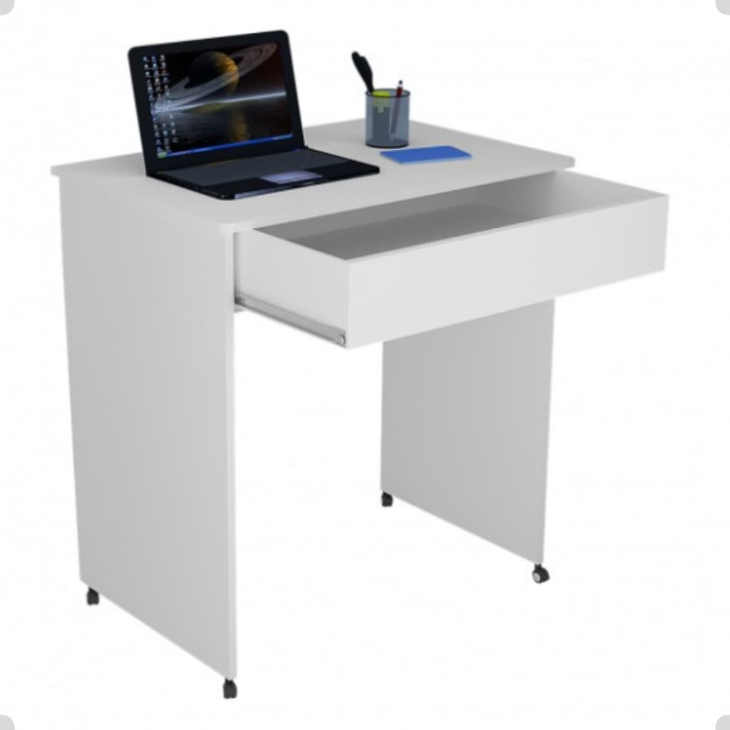 Mesa Compact Escrivaninha Para Escritório Home Office Estudo Estilo Industrial Material Resistente
