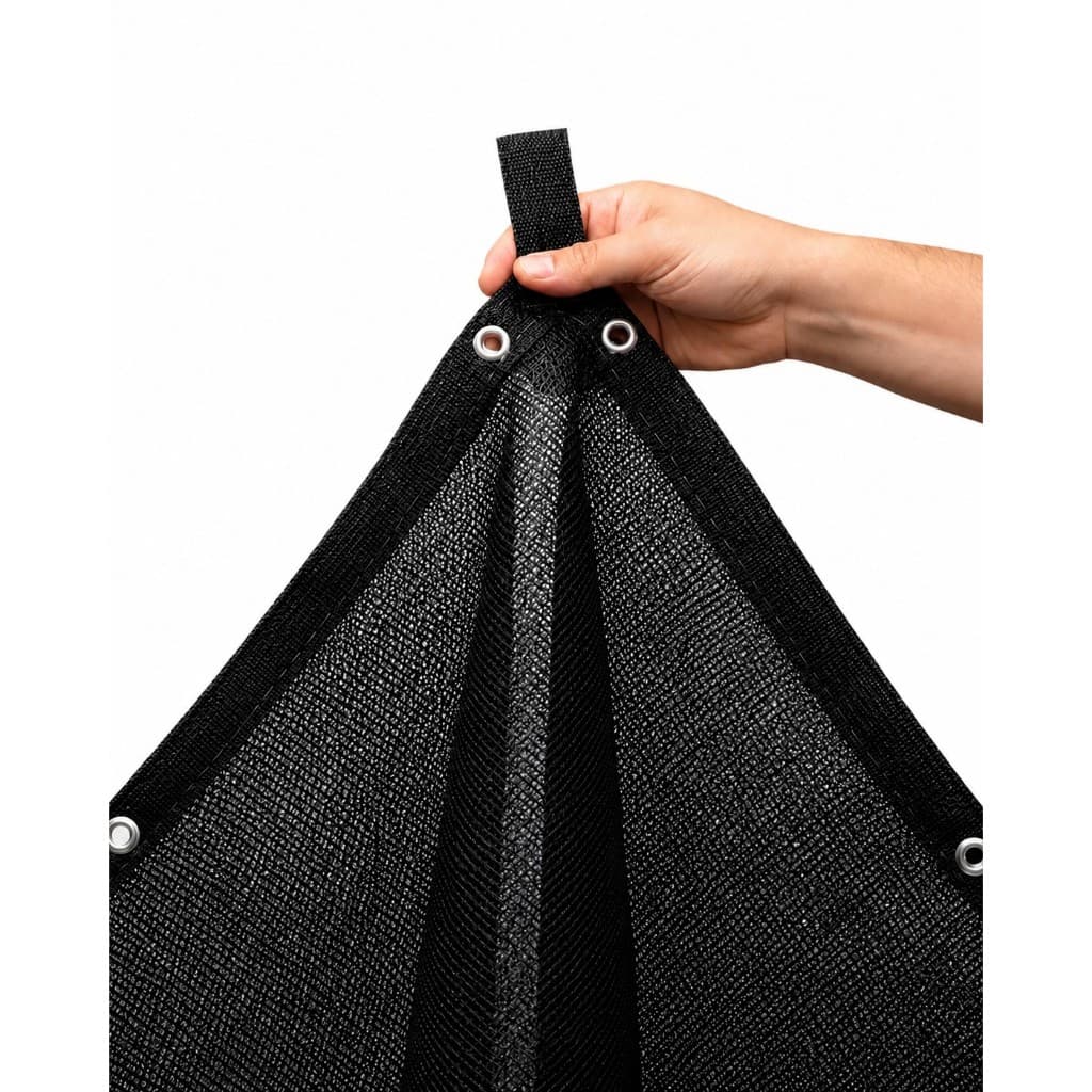 Tela de Sombreamento 80% Preto 1,50x1 Bainha Ilhós Fortes
