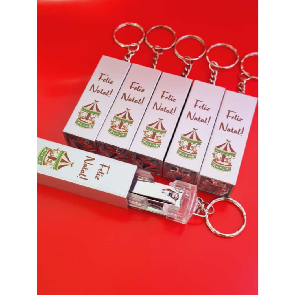Kit 5 Unidades de Chaveiro Kit Manicure 4 Peças Personalizado