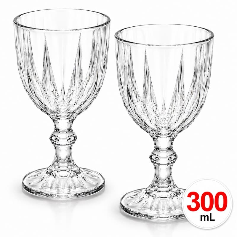 ✨ Jogo Com 2 Taças De Vidro Sofisticadas Para Drinks e Sobremesas