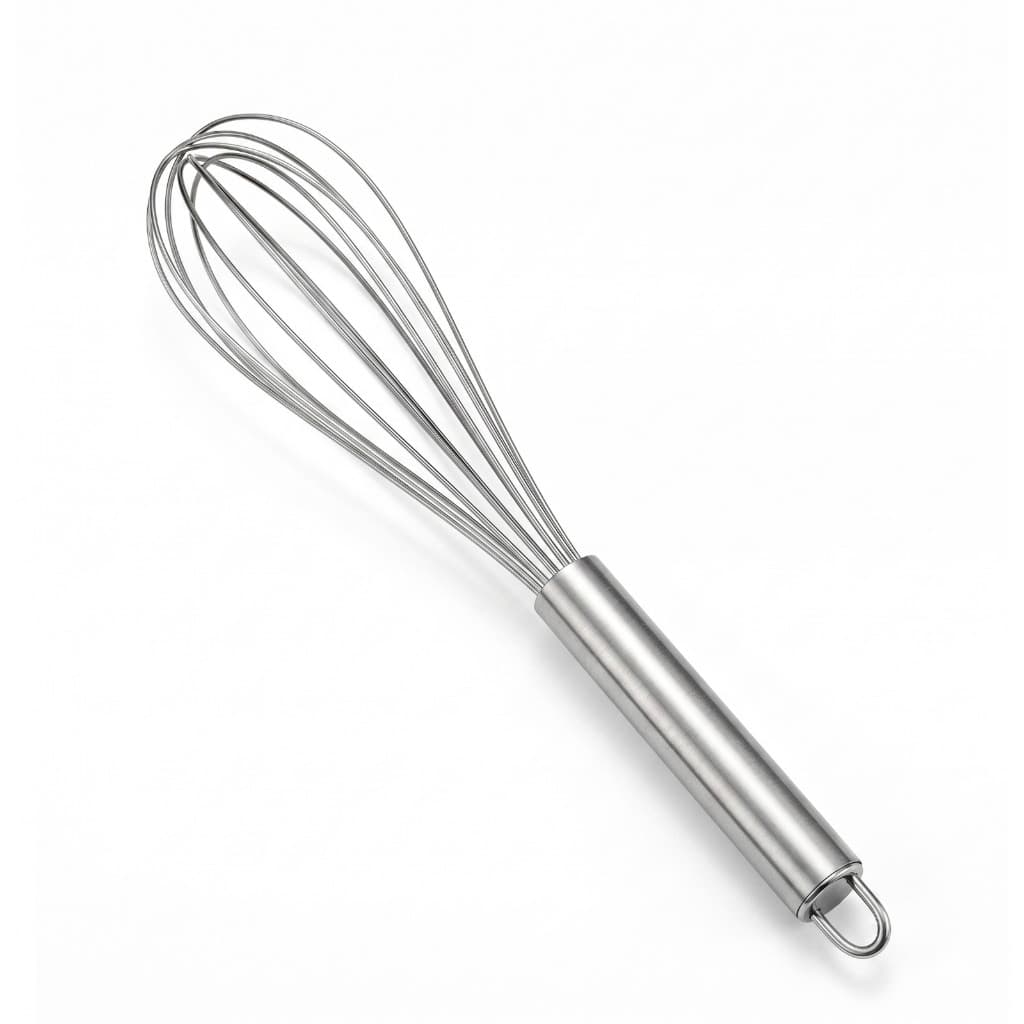 Batedor Fuê Fouet De Ovos Profissional 25cm Inox Misturador Claras Resistente Utensilio de Cozinha