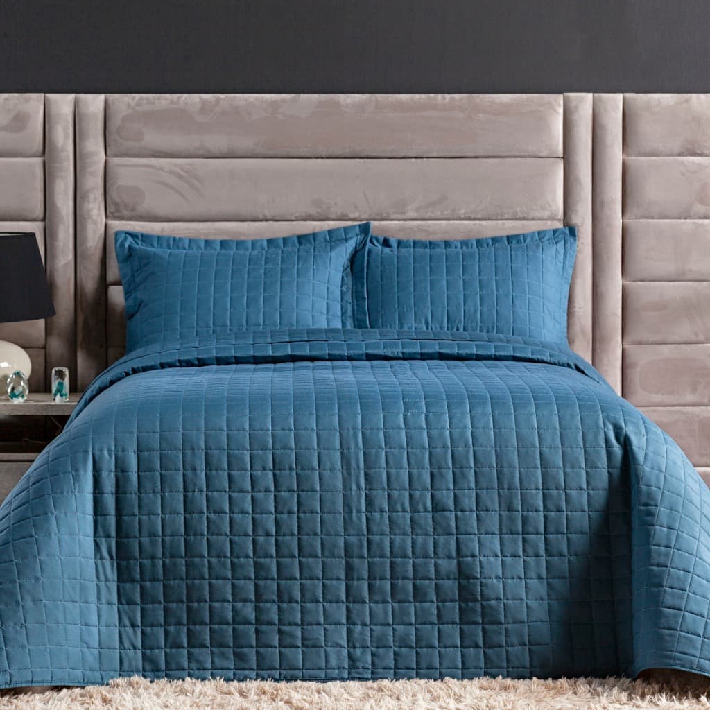 Colcha Cobre Leito 300 Fios Dupla Face Cama de Casal Queen King Solteiro 2 e 3 Peças