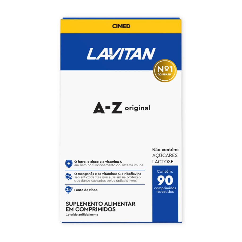 Lavitan A-z Cimed Com 90 Comprimidos