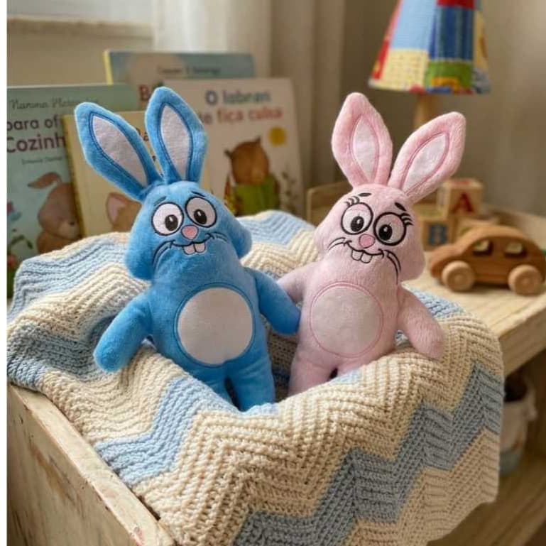 Coelho Sansão De Pelúcia Brinquedo Turma Da Mônica Velboa Turma Mônica Antialérgico