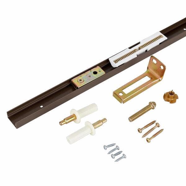 Kit Completo Trilho Para Porta Camarão Reforçado Marrom