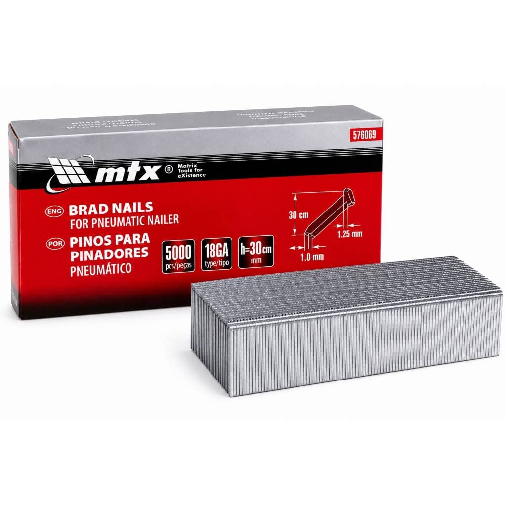Pinos P/ Pinadores 30mm Pneumático MTX 18GA 1,25x1,0mm Caixa 5000 Peças