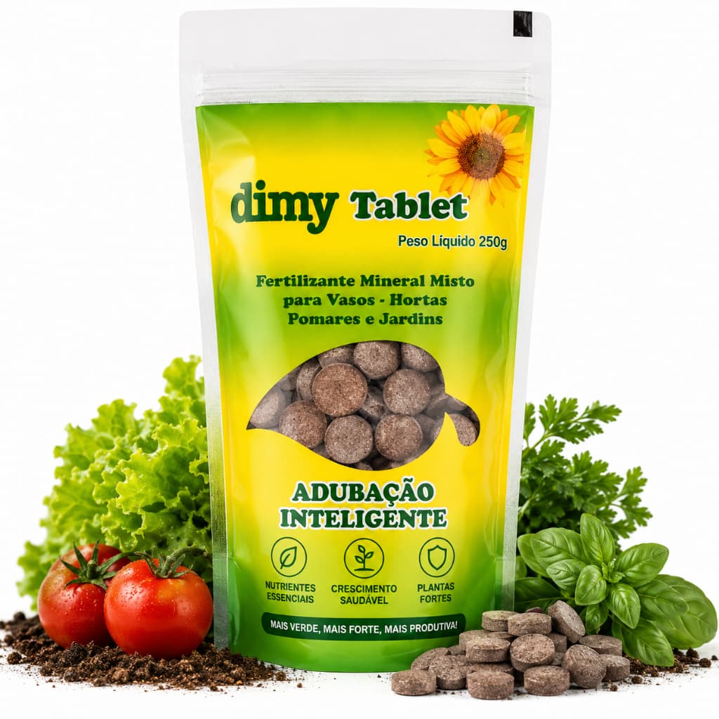 Adubacao Inteligente Fertilizante em Tablet Mineral Misto Hortas 50G ou 250g